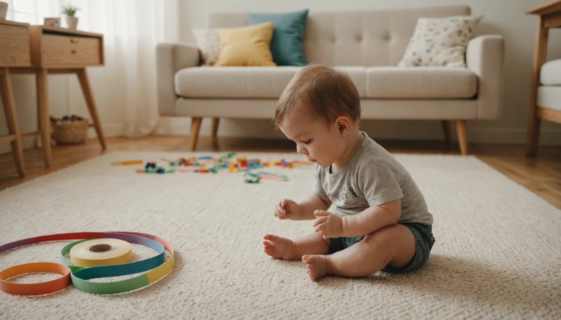 bébé tape montessori