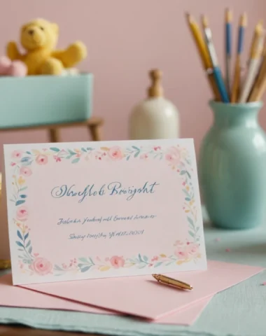 message pour liste de naissance