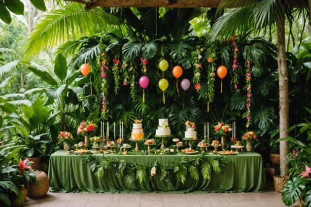 theme bapteme jungle