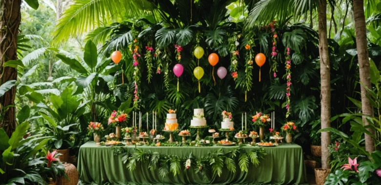 theme bapteme jungle