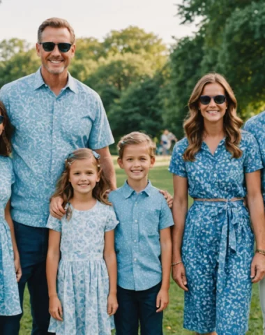 vêtements assorti famille